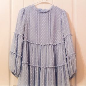 Blue Swiss Dot Dress